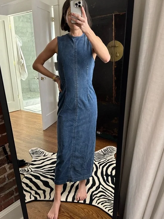Reformation Kendi Denim Midi Dress - Picture 4 of 4